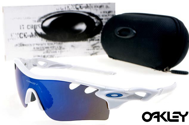 oakley radarlock path sunglasses white / blue iridium for sale - Fake ...