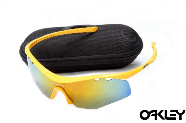 Oakley M Frame Sunglasses Enamel Yellow Fire Iridium For Usa Fake Oakley Sunglasses Cheap 