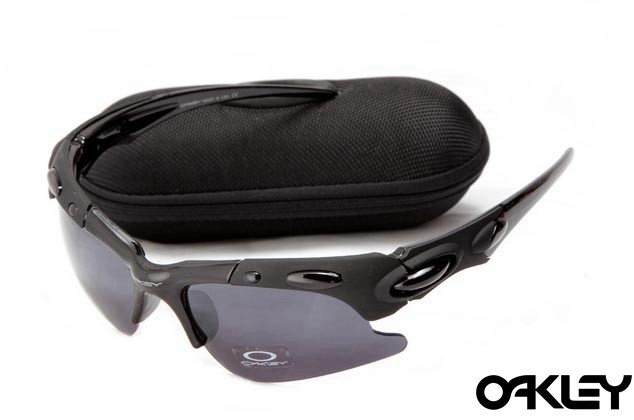 Oakley plate sunglasses matte black / black iridium - Fake Oakley ...